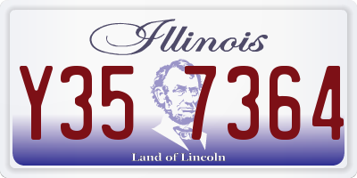 IL license plate Y357364