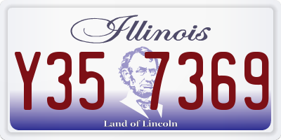 IL license plate Y357369