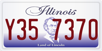 IL license plate Y357370