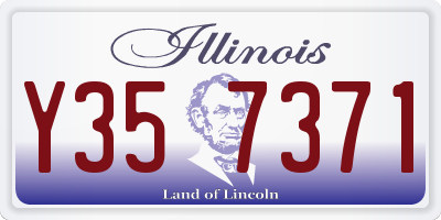 IL license plate Y357371