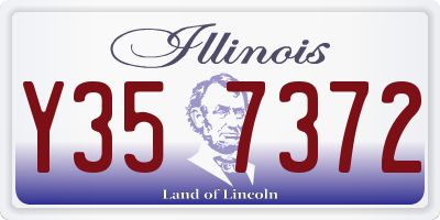 IL license plate Y357372