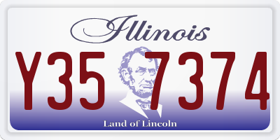 IL license plate Y357374