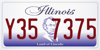 IL license plate Y357375