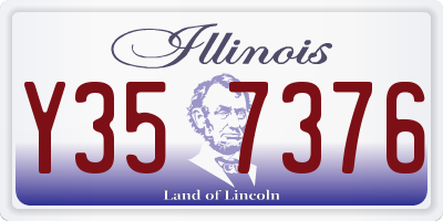 IL license plate Y357376