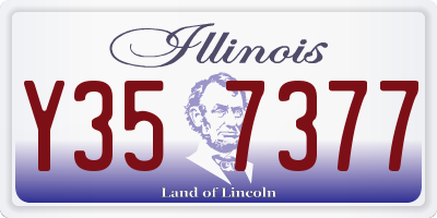 IL license plate Y357377