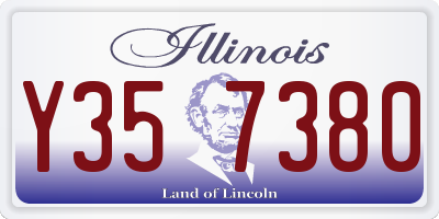 IL license plate Y357380