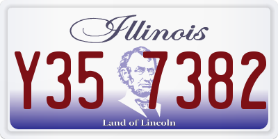 IL license plate Y357382