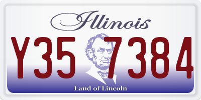 IL license plate Y357384