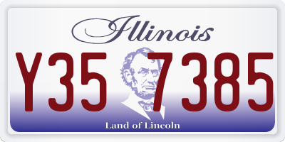 IL license plate Y357385