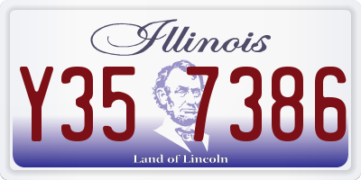 IL license plate Y357386