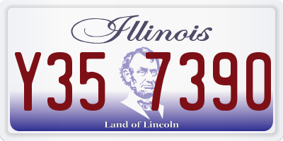 IL license plate Y357390