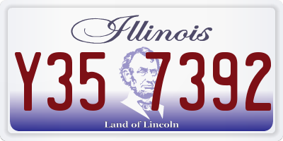 IL license plate Y357392
