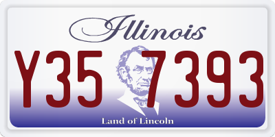 IL license plate Y357393