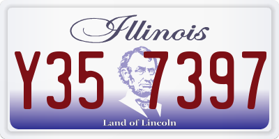 IL license plate Y357397