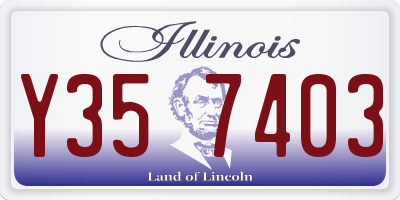 IL license plate Y357403