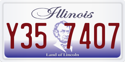 IL license plate Y357407