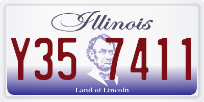 IL license plate Y357411