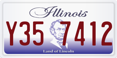 IL license plate Y357412