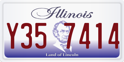 IL license plate Y357414