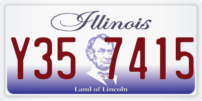 IL license plate Y357415