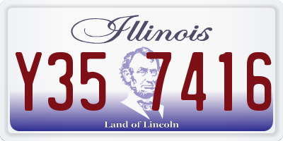 IL license plate Y357416