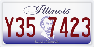 IL license plate Y357423