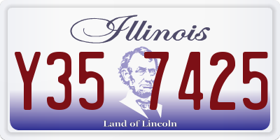 IL license plate Y357425