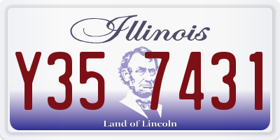 IL license plate Y357431