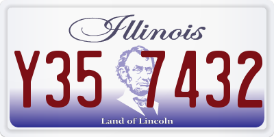 IL license plate Y357432