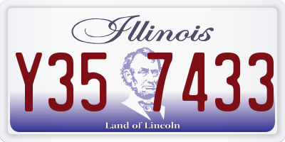 IL license plate Y357433