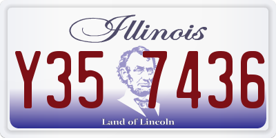 IL license plate Y357436