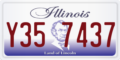 IL license plate Y357437