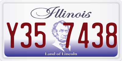 IL license plate Y357438