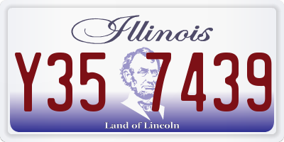 IL license plate Y357439