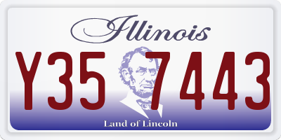 IL license plate Y357443