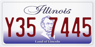 IL license plate Y357445