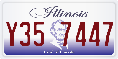 IL license plate Y357447