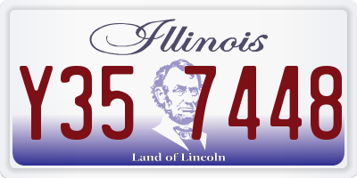 IL license plate Y357448