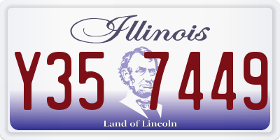 IL license plate Y357449