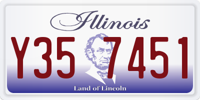 IL license plate Y357451