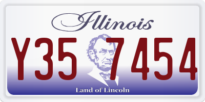 IL license plate Y357454