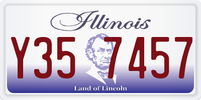 IL license plate Y357457