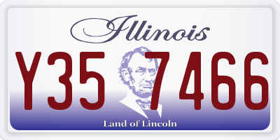 IL license plate Y357466