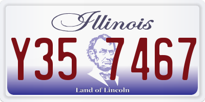 IL license plate Y357467
