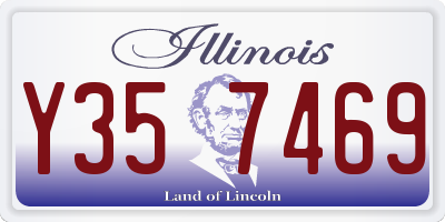 IL license plate Y357469