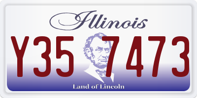 IL license plate Y357473