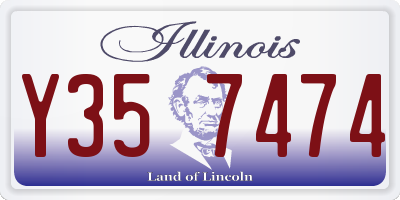 IL license plate Y357474