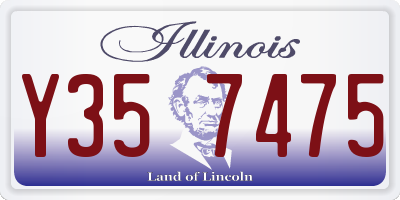 IL license plate Y357475