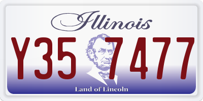 IL license plate Y357477