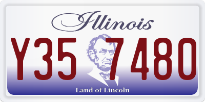 IL license plate Y357480